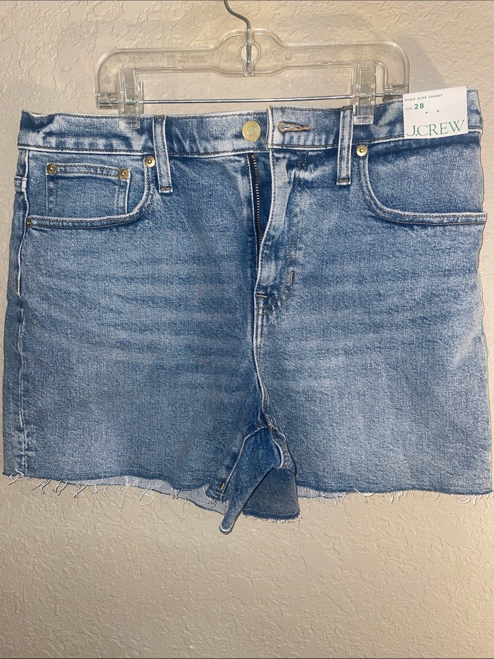 J. Crew High-Rise Classic Denim Jean Shorts Women’s size 28 NWT